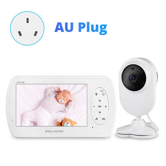 מוניטור וידאו לתינוק עם מסך 4.3 אינץ' ומצלמת HD