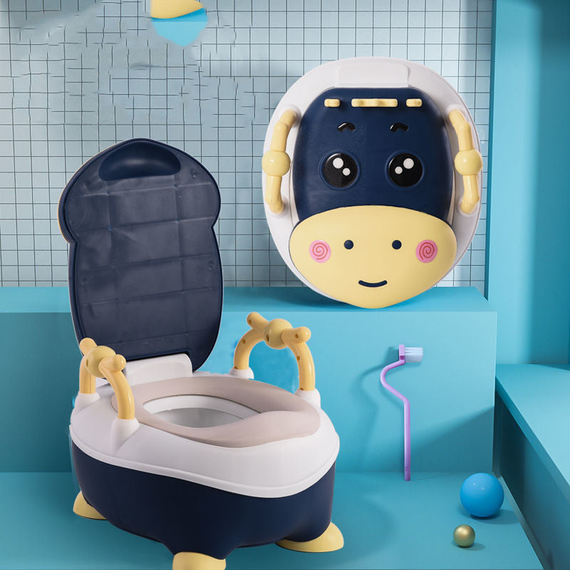סיר גמילה לתינוק בעיצוב ארגונומי עם מושב מרופד