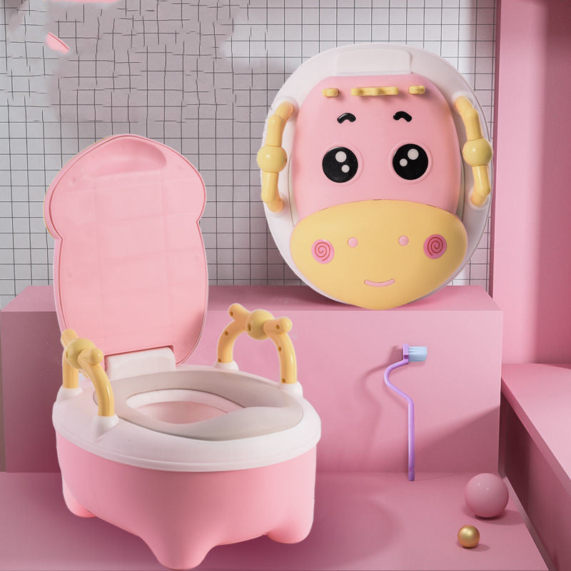 סיר גמילה לתינוק בעיצוב ארגונומי עם מושב מרופד