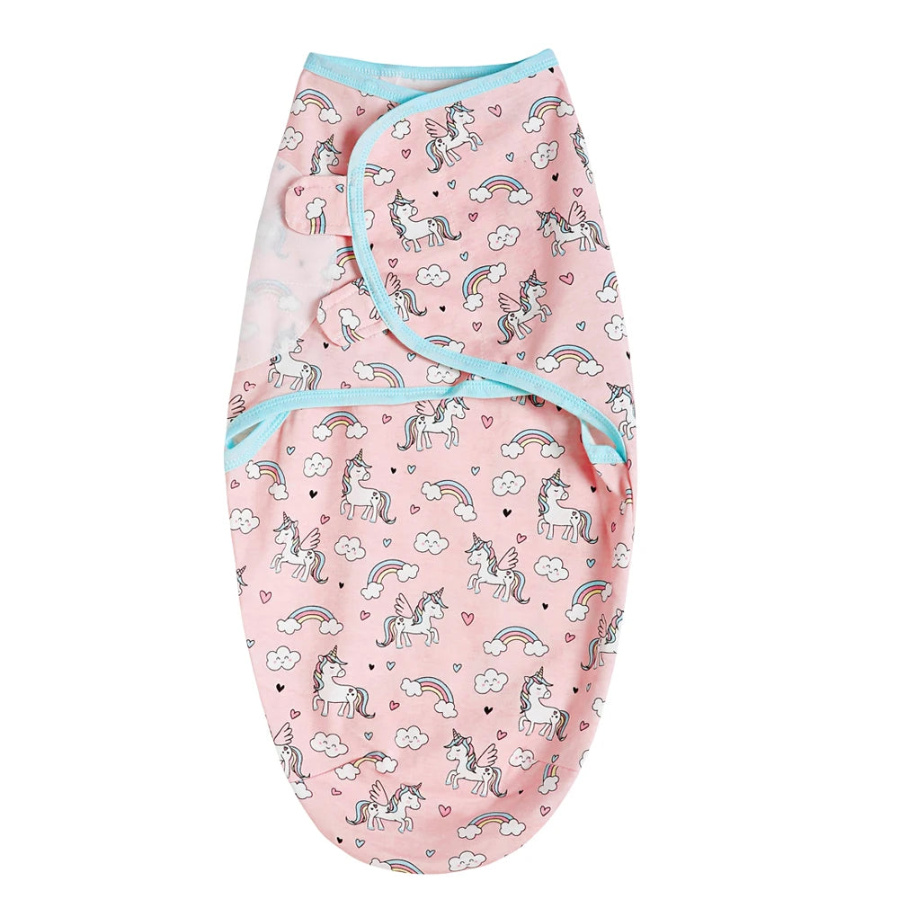 Lightweight Summer Cotton Newborn Swaddle Sleeping Bag