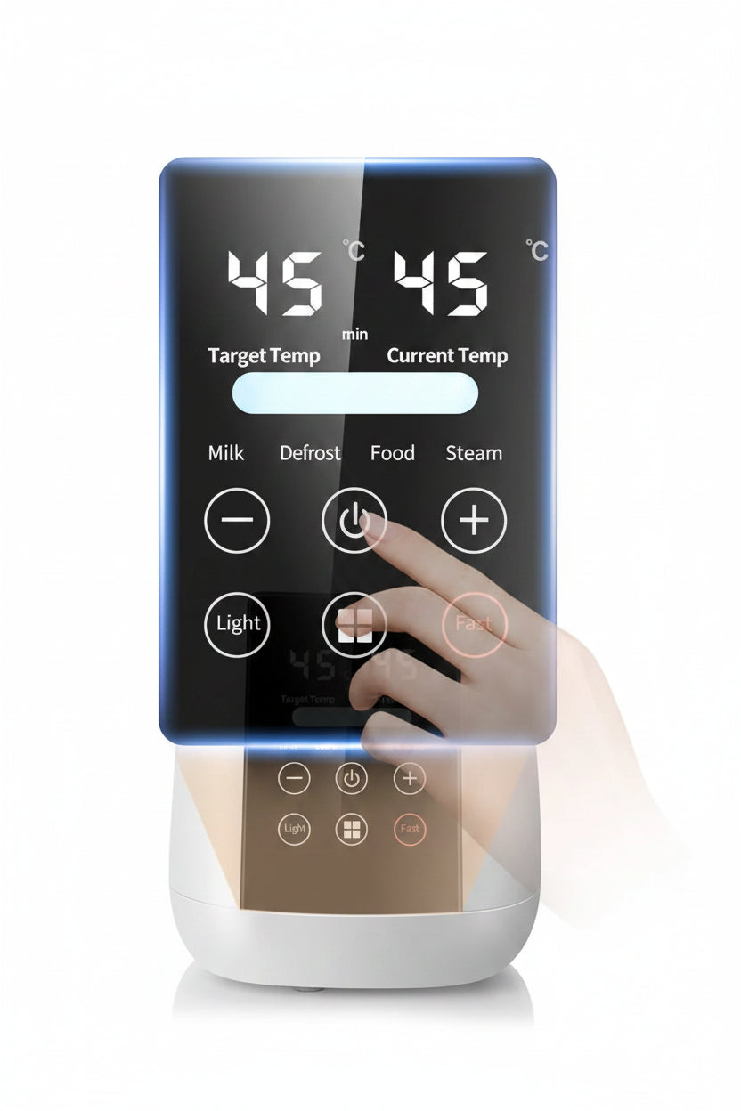 מחמם ומחטא בקבוקים דיגיטלי 6 ב־1