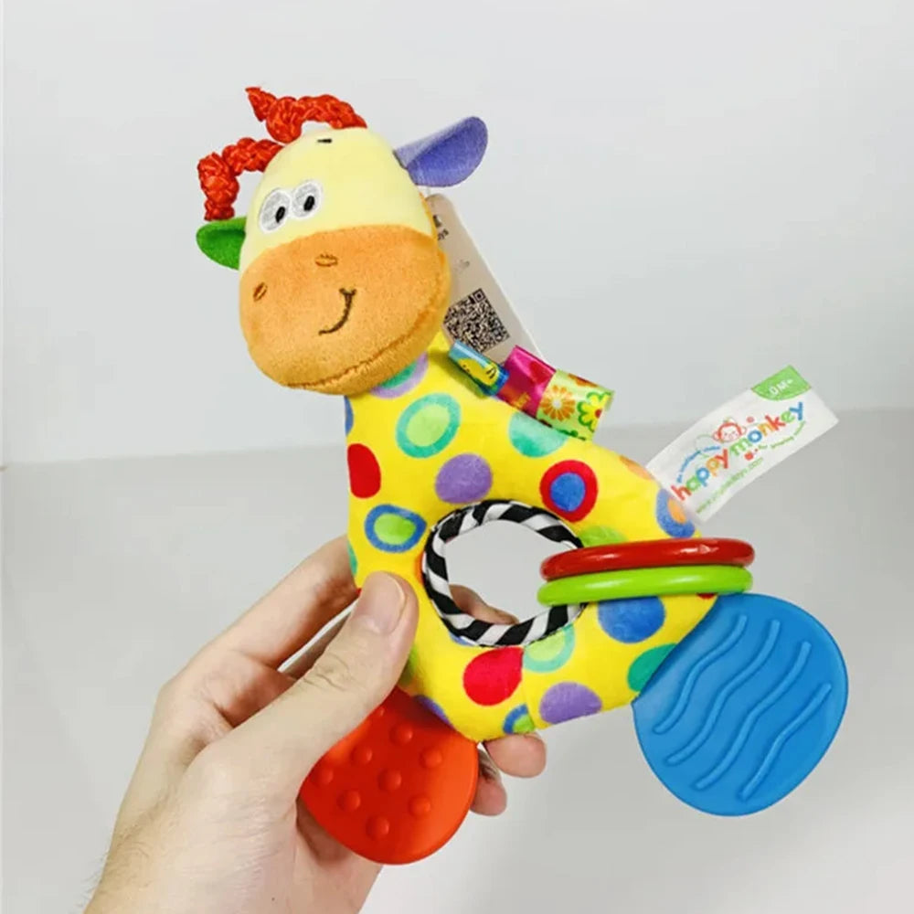 בובת נשכן רעשן רך לתינוק - דמויות חיות קטיפה