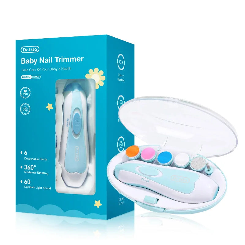 קוצץ ציפורניים חשמלי לתינוק עם תאורת LED