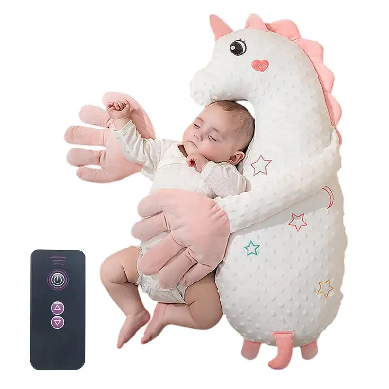 כרית הרגעה חשמלית לתינוק עם מנגנון טפיחות ושלט רחוק