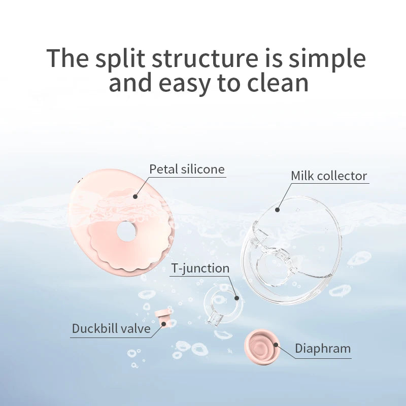 Wearable Hands-Free Electric Breast Pump with Heating Sterilizing Lid