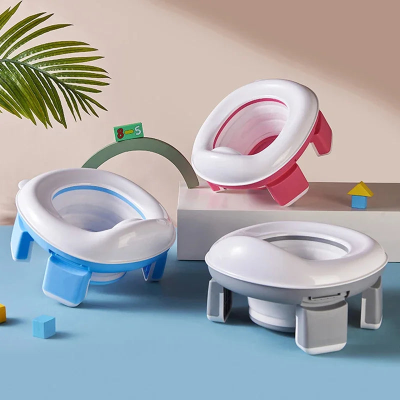 מושב אסלה מתקפל לילדים 3 ב-1 לטיולים