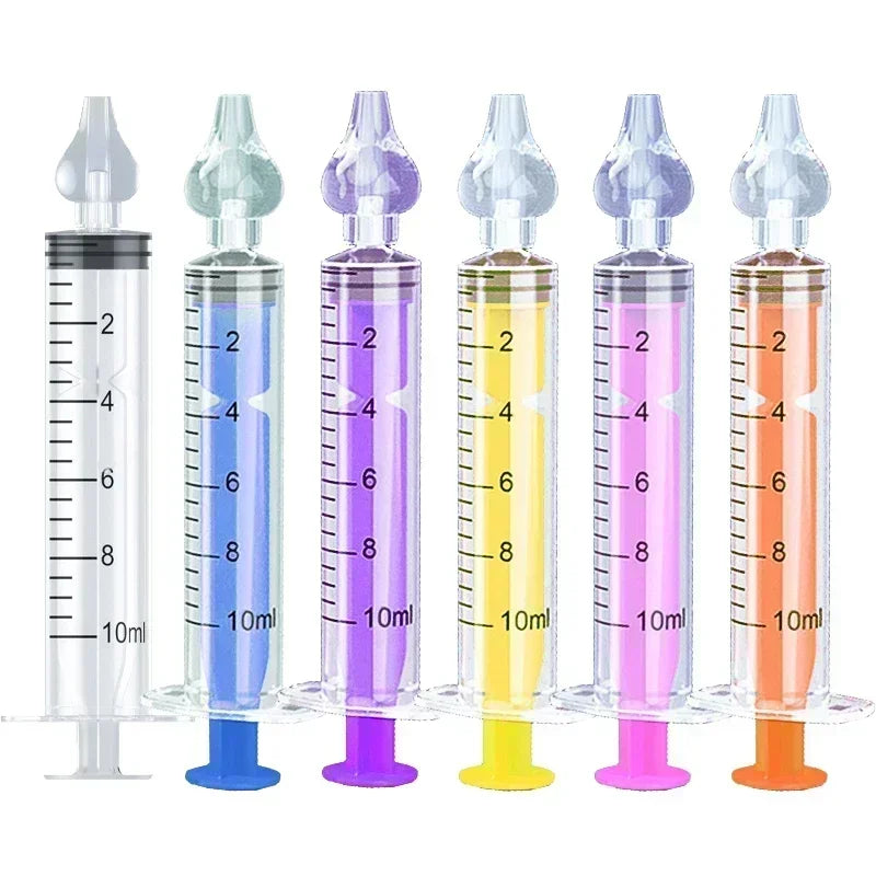 שואב אף לתינוק סיליקון רך עם מזרק 10 מ"ל