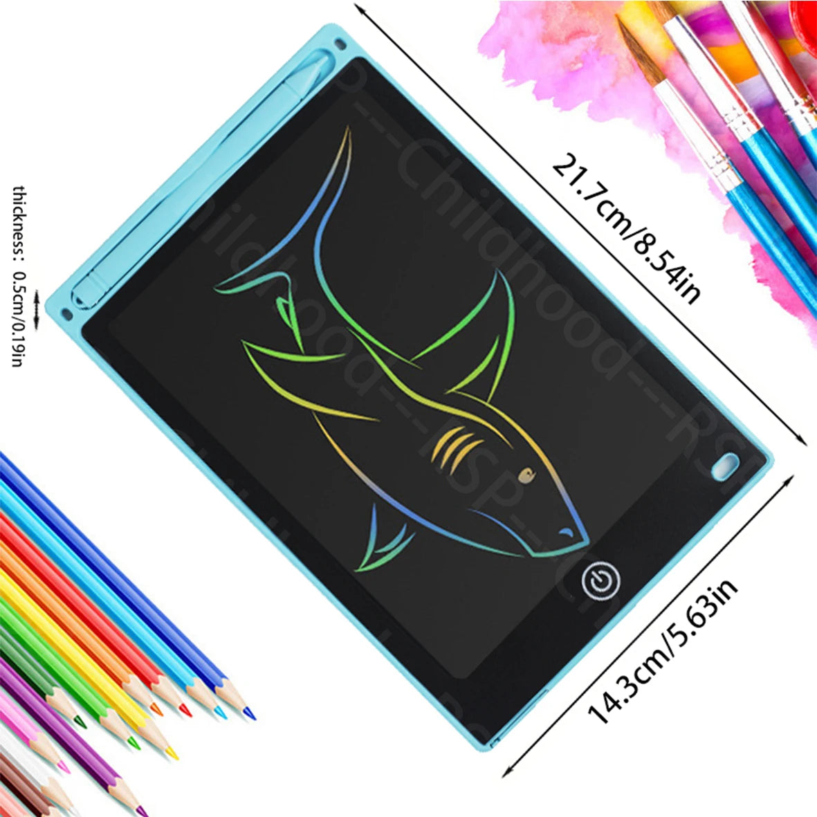 לוח ציור דיגיטלי LCD לילדים בגודל 8.5 אינץ'