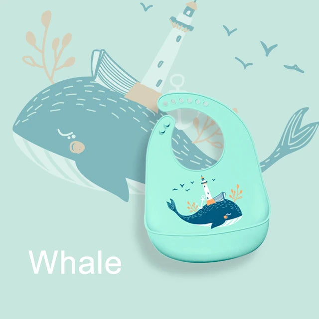 סינר סיליקון לתינוק עמיד במים רך ומתכוונן