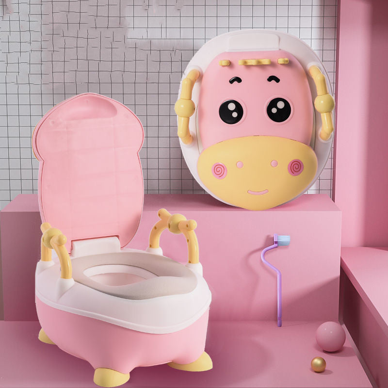 סיר גמילה לתינוק בעיצוב ארגונומי עם מושב מרופד