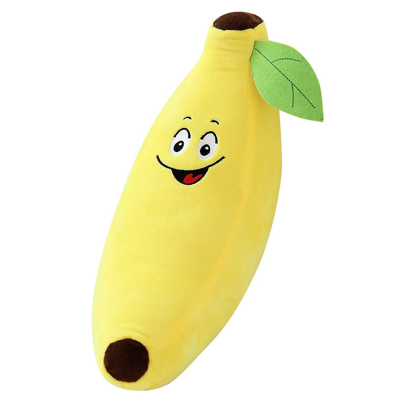 כרית בננה קטיפתית מעוצבת