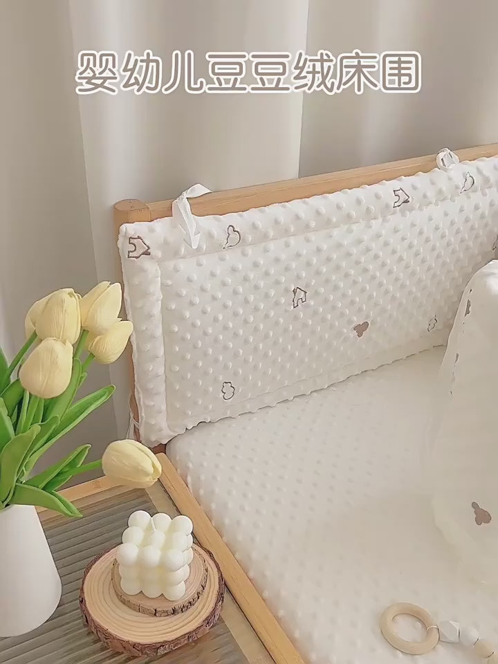 מגן ראש למיטת תינוק דגם מצויר רך ונעים